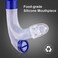 Focevi swim snorkel for lap swimming,adult swimmers snorkeling gear for swimming snorkel training in pool and Open Water,snorkle Center Mount Silicone Mouthpiece One-Way Purge Valve