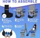 BASIC CONCEPTS Airplane Foot Rest (Travel Comfortably, Perfect Foot Hammock Airplane or Plane Travel Essentials to Relax Your Feet - Airplane Travel Essentials, Long Flight Essentials, Airplane Foot H