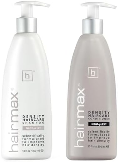 HairMax for Density Shampoo and Conditioner Set, Bio-Active Hair Therapy System for Thinning Hair, Stimul8 Shampoo, Exhilar8 Conditioner