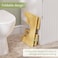 AmazerBath 7 Inches Bamboo Toilet Stool for Bathroom, Collapsible Poop Stool, Natural Color