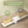 AmazerBath 7 Inches Bamboo Toilet Stool for Bathroom, Collapsible Poop Stool, Natural Color