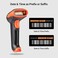 Tera Wireless 2D QR Barcode Scanner with Stand, 3 in 1 Compatible with Bluetooth2.4GHz WirelessWired Connection, Connect Smart Phone Tablet PC USB Image Bar Code Reader with Vibration Alert