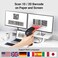 Tera Wireless 2D QR Barcode Scanner with Stand, 3 in 1 Compatible with Bluetooth2.4GHz WirelessWired Connection, Connect Smart Phone Tablet PC USB Image Bar Code Reader with Vibration Alert