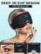 LC-dolida Sleep Headphones,3D Sleep Mask Bluetooth 5.0 Wireless Music Eye Mask, LC-dolida Sleeping Headphones for Side Sleepers with Ultra-Thin Stereo Speakers Perfect for Sleeping