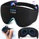 LC-dolida Sleep Headphones,3D Sleep Mask Bluetooth 5.0 Wireless Music Eye Mask, LC-dolida Sleeping Headphones for Side Sleepers with Ultra-Thin Stereo Speakers Perfect for Sleeping