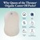 QUEEN OF THE THRONES Castor Oil Pack for Liver Kit Less Mess, Reusable, Comfort Sleep Fit - Organic Cotton FlannelSoft Ties (Certified Organic Castor Oil Included