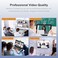 Spedal Wide Angle Webcam,120 Degree Large View 920 Pro Video Conference Camera, Full HD 1080P Live Streaming Web Cam with Built-in Microphone, USB Webcam for Mac, PC, Laptop and Desktop