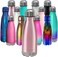 زجاجة مياه تشيل آوت لايف المصنوعة من الفولاذ المقاوم للصدأ للأطفال، مناسبة للمدرسة، معزولة بجدار مزدوج على شكل زجاجة كولا للمشروبات الباردة والساخنة، زجاجة رياضية معدنية خالية من مادة BPA للأولاد والب