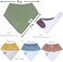 Diaper Squad 10-Pack Organic Baby Bandana Drool Bibs - Baby Bibs for Girls, Boy, Unisex Soft Cotton Teething Bandana Bibs