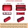 DailyPlus Purse Organizer Insert Felt Bag Organizer Handbag Organizer Insert Bag In Bag Organizer for Tote Purse Bag 14 Pockets Red Small