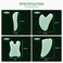 airogym Guasha Massage Tool，Natural Stone Gua Sha Board, 4PCS Guasha Stone Scraping Massage Sets for SPA Acupuncture Physical Therapy Muscle Knots Facial Caring Point Treatment Lymphatic Drainage