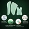 airogym Guasha Massage Tool，Natural Stone Gua Sha Board, 4PCS Guasha Stone Scraping Massage Sets for SPA Acupuncture Physical Therapy Muscle Knots Facial Caring Point Treatment Lymphatic Drainage