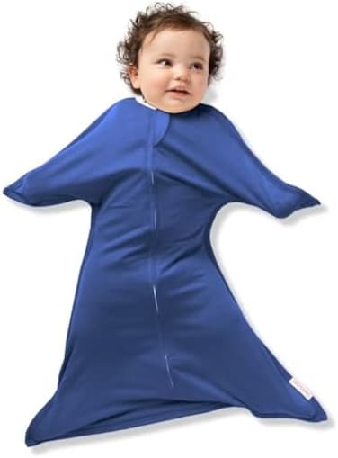 SleepingBaby Classic Zipadee-Zip Swaddle Transition Baby Swaddle Blanket with Zipper, Cozy Baby Swaddle Wrap and Baby Sleep Sack Small 4-8 Month (12-19 Pound, 25-29 Inch