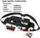 SEAFEW Large Waterproof Black Waist Bag Fanny Pack For Men Women Belt Bag Pouch Hip Bum Bag Chest Bag with Adjustable Strap, Premium Lightweight Fanny Pack For Gym Fitness Workout Travel Work Commutin