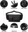 SEAFEW Large Waterproof Black Waist Bag Fanny Pack For Men Women Belt Bag Pouch Hip Bum Bag Chest Bag with Adjustable Strap, Premium Lightweight Fanny Pack For Gym Fitness Workout Travel Work Commutin