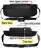 SEAFEW Large Waterproof Black Waist Bag Fanny Pack For Men Women Belt Bag Pouch Hip Bum Bag Chest Bag with Adjustable Strap, Premium Lightweight Fanny Pack For Gym Fitness Workout Travel Work Commutin