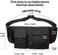 SEAFEW Large Waterproof Black Waist Bag Fanny Pack For Men Women Belt Bag Pouch Hip Bum Bag Chest Bag with Adjustable Strap, Premium Lightweight Fanny Pack For Gym Fitness Workout Travel Work Commutin