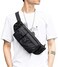 SEAFEW Large Waterproof Black Waist Bag Fanny Pack For Men Women Belt Bag Pouch Hip Bum Bag Chest Bag with Adjustable Strap, Premium Lightweight Fanny Pack For Gym Fitness Workout Travel Work Commutin