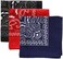 Tough Headwear Large Bandana Handkerchief - Head Bandannas for MenWomen - Cowboy Bandana Pack - Bandana Set - Big Bandana, 3 Pack - Black / Red / Navy Blue, L