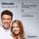 AquaSonic Duo PRO &ndash; Ultra Whitening 40,000 VPM Electric ToothBrushes &ndash; ADA Accepted - 5 Modes with Smart Timers - UV SanitizingWireless Charging Base - 10 Proflex Brush Heads2 Travel Cases