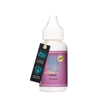 Bold Hold Active The Hair Diagram - Reloaded - Strong Glue For Wigs and Hair Systems - Invisible Bonding - Formulated For Oily Skin - Non Toxic - Humidity ResistantWaterproof - 1.3oz