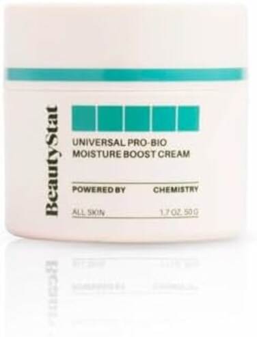 BeautyStat Probiotic 24HR Moisture Boost Cream - Made in the USA - Daily Moisturizer Face Cream with Probiotics, Ceramides, Hyaluronic Acid for Natural Anti Aging, Fine Lines, Wrinkles (1.7oz / 50ml