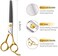 FOGOSP Thinning Shears for Dogs 36 Teeth Blending Shears for Small Medium Dogs 6.5" Professional Pet Thinners Blenders Scissors for Right Groomer(Blender, Gold