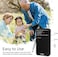 PRUNUS J-166 Small AM FM Radio Portable Transistor Radio Battery Operated Pocket Radio with NOAA Weather Band, Tuning Light, Back Clip, Excellent Reception for OutdoorIndoorEmergencies