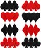 MTLEE 24 Pcs Playing Cards Patch Gaming Iron on Patches Halloween Red Black Heart Patches Iron on Card Suits Diamonds Spades Patch Halloween Poker Las Vegas Appliques for Jeans Hats Bags Clothing DIY