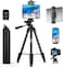 MACTREM 67" Phone Tripod, Tripod Stand for iPad iPhone Tablet Camera with 2 in 1 MountWireless Remote, Aluminum Extendable iPhone Tripod for Video Recording/Selfies/Live Stream/Vlogging
