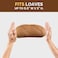 Bamb&uuml;si Luxury Bamboo Bread Slicer with Knife - 3 Slice Thickness, Foldable Compact Cutting Guide with Crumb Tray, Stainless Steel Bread Knife for Homemade Bread, Cake, Bagels 5.5&rdquo; Wide x 5&rdquo; Tall