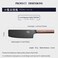 MITSUMOTO SAKARI 7 inch Japanese Nakiri Chef Knife, Professional Black Titanium Coated Vegetable Kitchen Knife, German Premium Alloy Steel Cooking Chef's Knives (Walnut HandleGift Box
