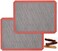 AMYONE Perforated Silicone Baking Mats, 2 PCS Eclair Silicone Mat for Half Sheet with 12 Printed Oblong Eclair Guides, Non-Stick Reusable Oven Liners for Making Bread/Pizza/Pastry/Cookie 11-4/5" x 15-