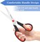 Sopeiouo Scissors Set of 6-Pack, 8" Scissors All Purpose Comfort-Grip Handles Sharp Scissors for Office Home School Craft Sewing Fabric Supplies, High/Middle School Student Teacher Scissor, Right/Left