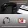 LEVN Bluetooth Headset with Microphone, Trucker Bluetooth Headset with AI Noise CancellingMute Button, Wireless On-Ear Headphones 60 Hrs Working Time, for Trucker Home Office Remote Work Zoom