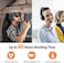 LEVN Bluetooth Headset with Microphone, Trucker Bluetooth Headset with AI Noise CancellingMute Button, Wireless On-Ear Headphones 60 Hrs Working Time, for Trucker Home Office Remote Work Zoom
