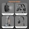 LEVN Bluetooth Headset with Microphone, Trucker Bluetooth Headset with AI Noise CancellingMute Button, Wireless On-Ear Headphones 60 Hrs Working Time, for Trucker Home Office Remote Work Zoom