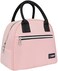 OPUX Insulated Lunch Box for WomenLunch Bags for Women, Girls, TeensCute Pink Reusable Thermal Lunch Tote Purse Cooler for Kids, School, Work, Office, AdultFits 12 Cans (Light Pink