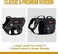 OneTigris Tactical Dog Harness for Large Dog Full Metal Buckled No Pull Dog Harness Vest with HookLoop Panels, Military Adjustable Easy to Put On Dog Vest Dog for Walking Hiking Training Black