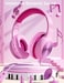 Nabevi Kids Headphones with Microphone, Over-Ear Headphones for Kids with Sharing Function, 85dB/94dB Safe Volume Limit, Headset for On-line Study, School, Travel, Headphone for Children [Pink]