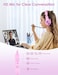 Nabevi Kids Headphones with Microphone, Over-Ear Headphones for Kids with Sharing Function, 85dB/94dB Safe Volume Limit, Headset for On-line Study, School, Travel, Headphone for Children [Pink]