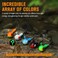 Dovesun Jig Heads for Fishing, Painted Jigheads with 3D Eye Ball Glowing WalleyeBassCrappie jigs 1/2oz 3/8oz 1/4oz 1/5oz 1/8oz 1/10oz 1/16oz 1/32oz Fishing Jig Hooks Assortment 15-40pcs