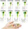 Dovesun Jig Heads for Fishing, Painted Jigheads with 3D Eye Ball Glowing WalleyeBassCrappie jigs 1/2oz 3/8oz 1/4oz 1/5oz 1/8oz 1/10oz 1/16oz 1/32oz Fishing Jig Hooks Assortment 15-40pcs