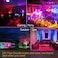 كشاف إضاءة LED خارجي من MELPO، يعادل 800 واط، بقوة 8000 لومن، إضاءة RGB ذكية للمناظر الطبيعية مع تحكم عبر تطبيق، إمكانية تخصيص المشاهد - مؤقت - أبيض دافئ 2700 كلفن - إضاءة علوية متغيرة الألوان، مقاوم