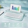YUNZII ACTTO B303 Wireless Typewriter Keyboard, Bluetooth Connection, Cute Retro Aesthetic Design with Integrated Stand for Tablet, Phone, PC and Win/Mac/Android(B303, Sweet Mint