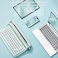 YUNZII ACTTO B303 Wireless Typewriter Keyboard, Bluetooth Connection, Cute Retro Aesthetic Design with Integrated Stand for Tablet, Phone, PC and Win/Mac/Android(B303, Sweet Mint