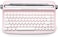 YUNZII ACTTO B303 Wireless Typewriter Keyboard, Bluetooth Connection, Cute Retro Aesthetic Design with Integrated Stand for Tablet, Phone, PC and Win/Mac/Android (Baby Pink, B303