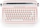 YUNZII ACTTO B303 Wireless Typewriter Keyboard, Bluetooth Connection, Cute Retro Aesthetic Design with Integrated Stand for Tablet, Phone, PC and Win/Mac/Android (Baby Pink, B303