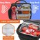 opux Tactical Lunch Box for Men, Insulated Lunch Bag for Men Adult, Large Soft Lunch Cooler with MOLLE Mesh Side Pockets, Heavy Duty Mens Tactical Lunchbox Pail for Work Meal Prep (Large, Black