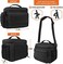 opux Tactical Lunch Box for Men, Insulated Lunch Bag for Men Adult, Large Soft Lunch Cooler with MOLLE Mesh Side Pockets, Heavy Duty Mens Tactical Lunchbox Pail for Work Meal Prep (Large, Black